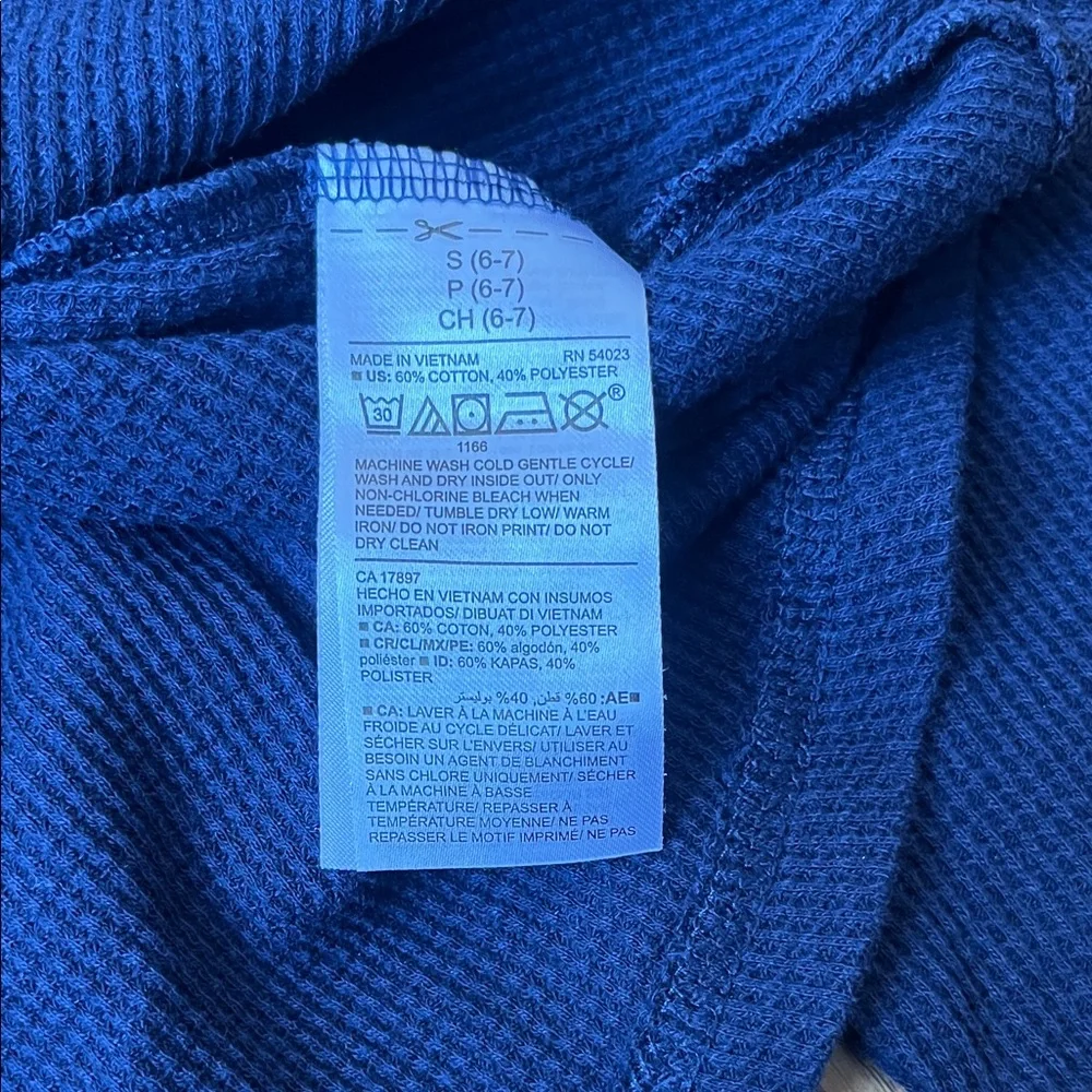 Old Navy Kids Long Sleeve Navy Henley